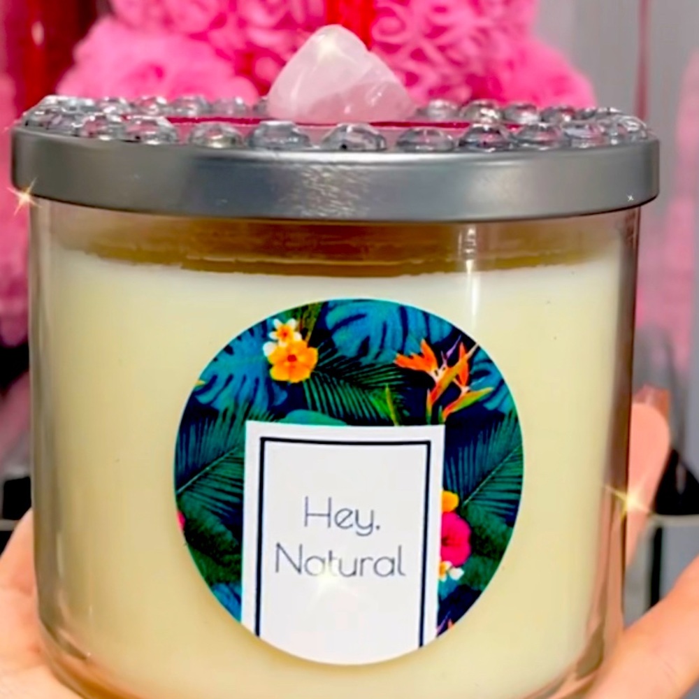 Mahogany candle hand poured